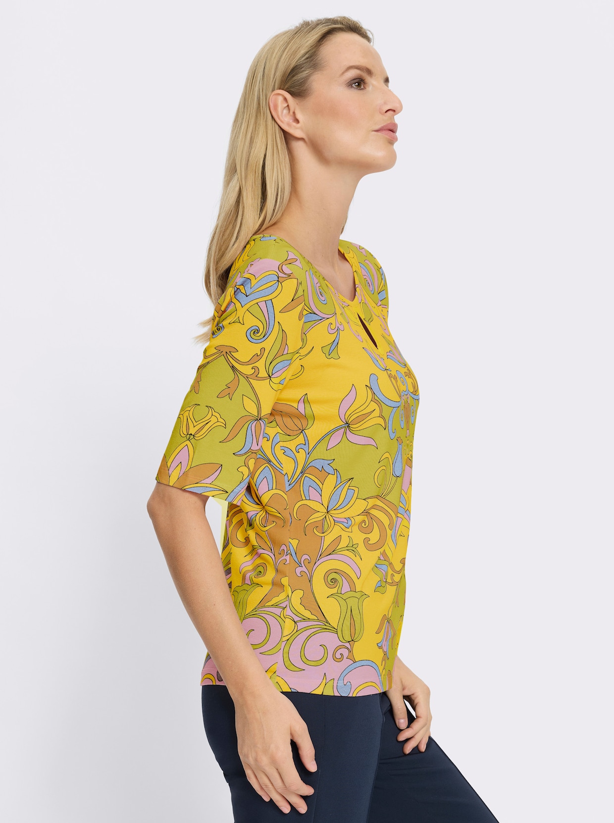 heine T-shirt à manches courtes - jaune soleil-citron vert imprimé