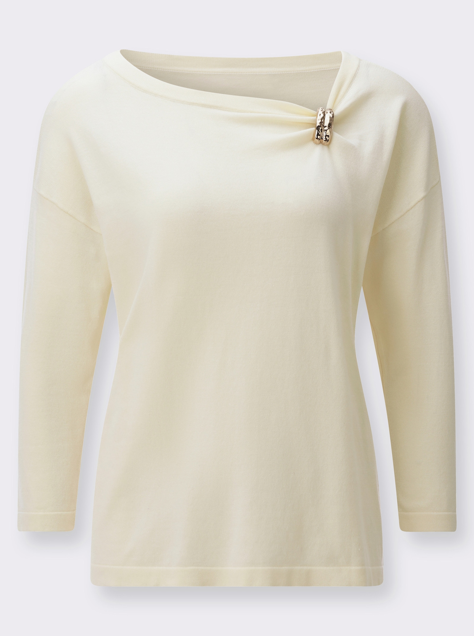 Lyocell-Viskose-Mix-Pullover - champagner