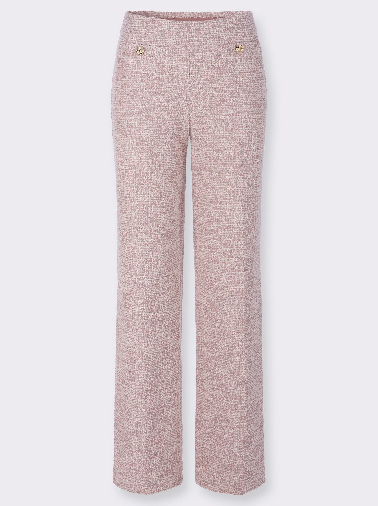 Marlene-Hose in Bouclé-Qualität - rosenholz