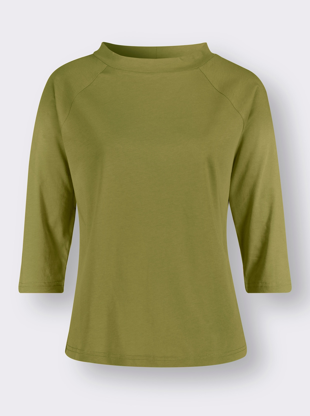3/4-Arm-Shirt - oliv