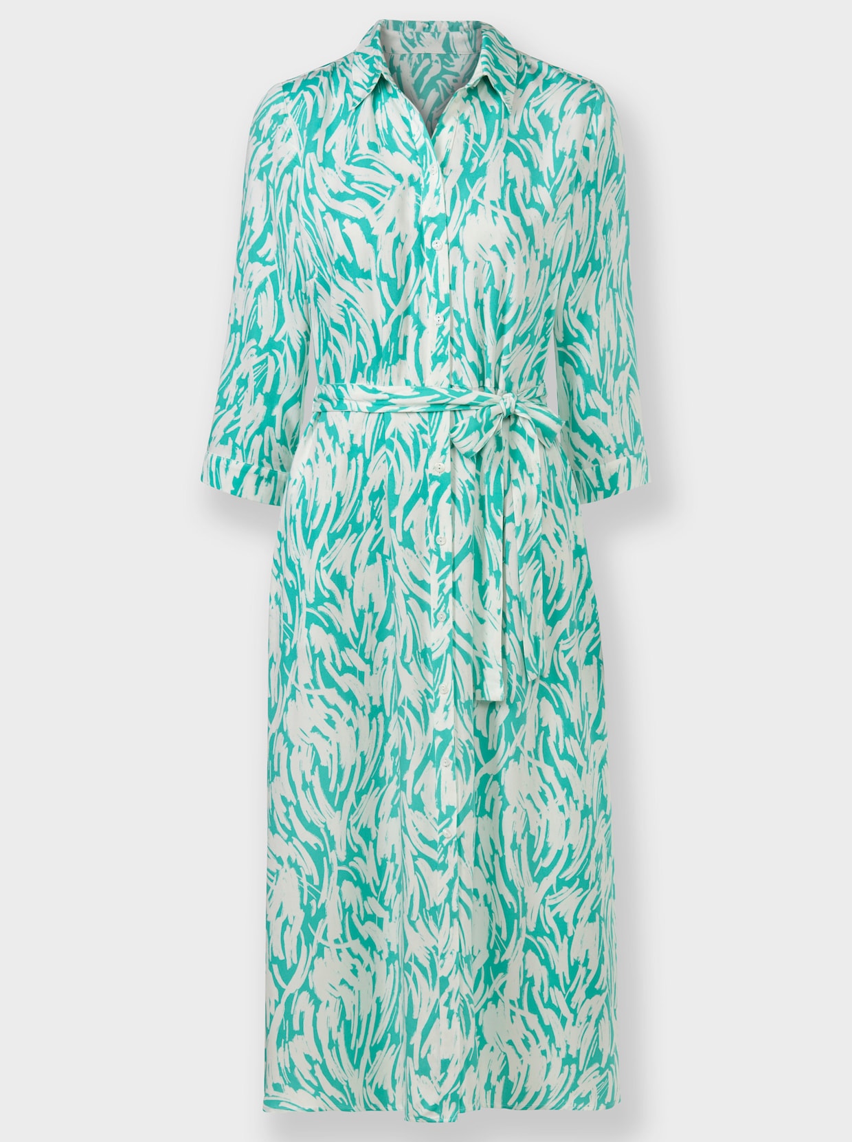 heine Robe imprimée - bleu-vert-blanc imprimé