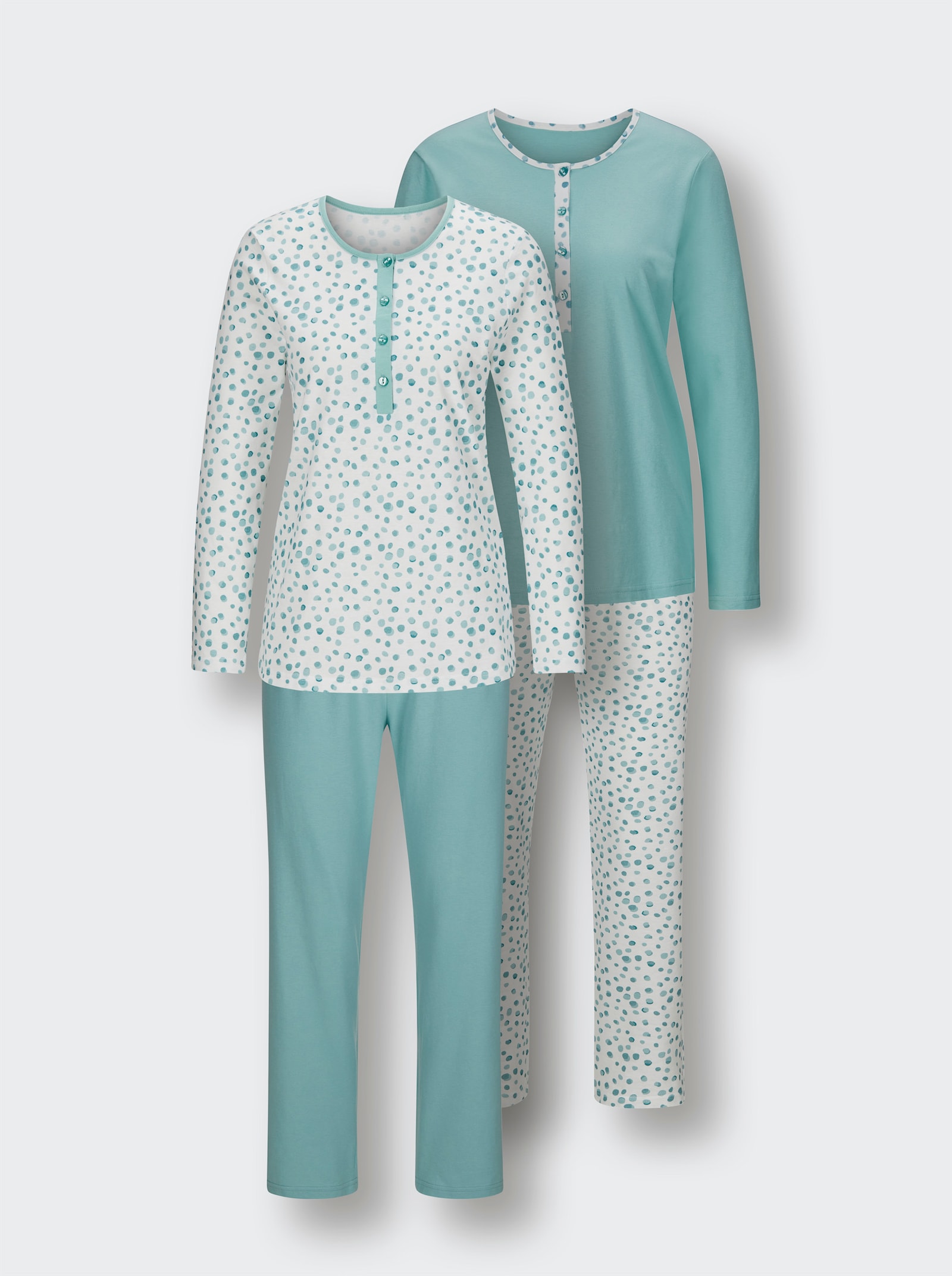 Ascafa Pyžama ke kombinování - mátová-potisk