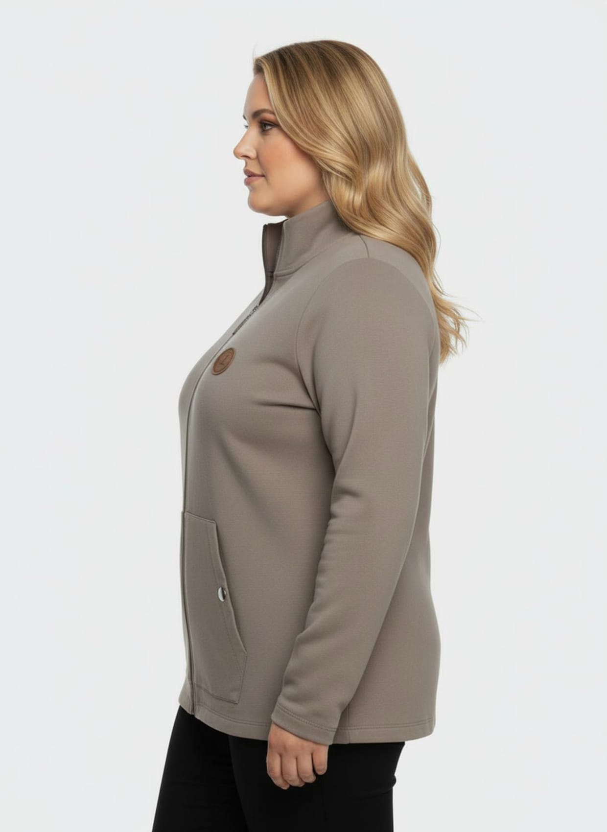 Shirtjacke - taupe