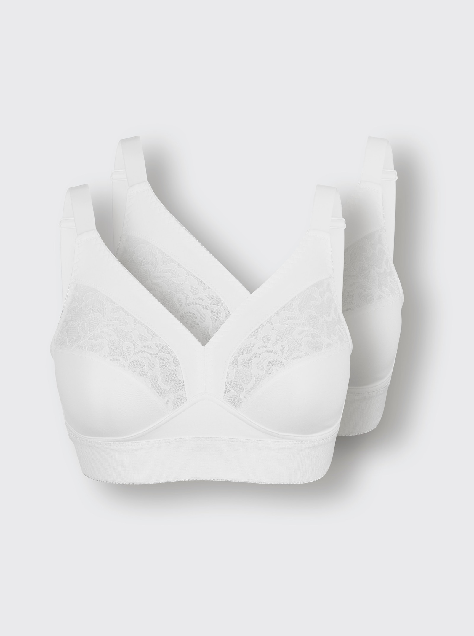 wäschepur BH ohne Bügel - weiß