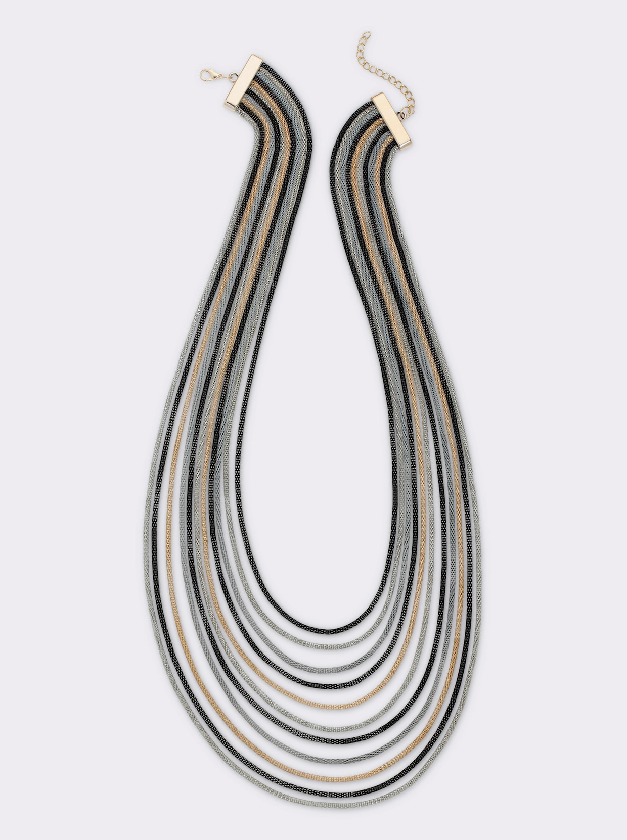 heine Ketting - grijs/bont