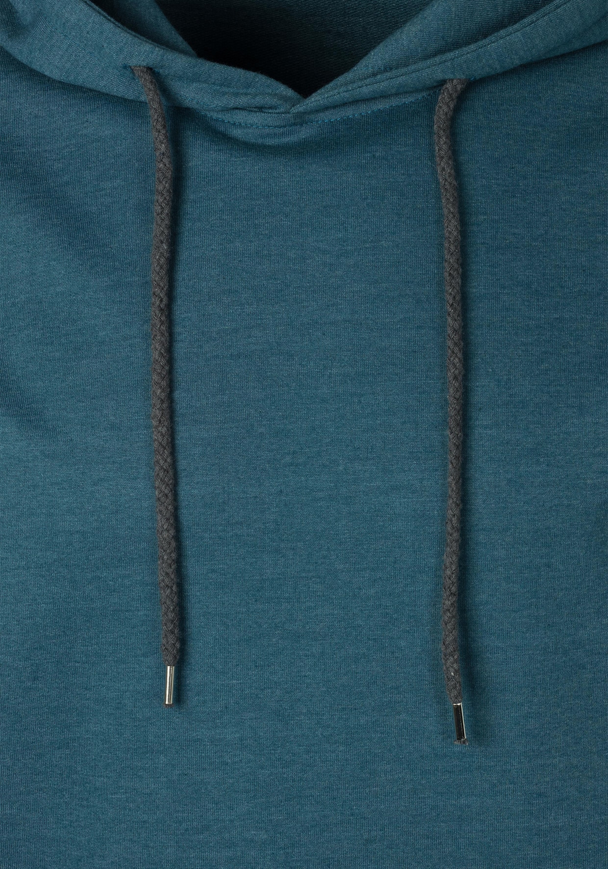 Hoodie - petrol-meliert