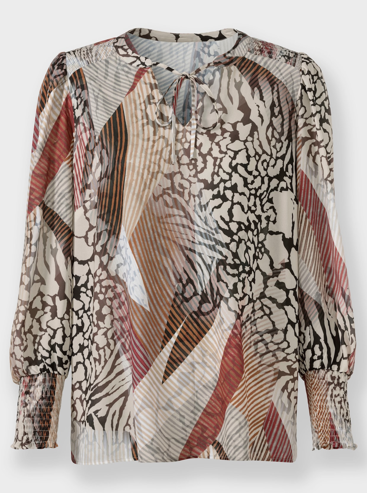 heine Blouse met print - kers/chocolade bedrukt