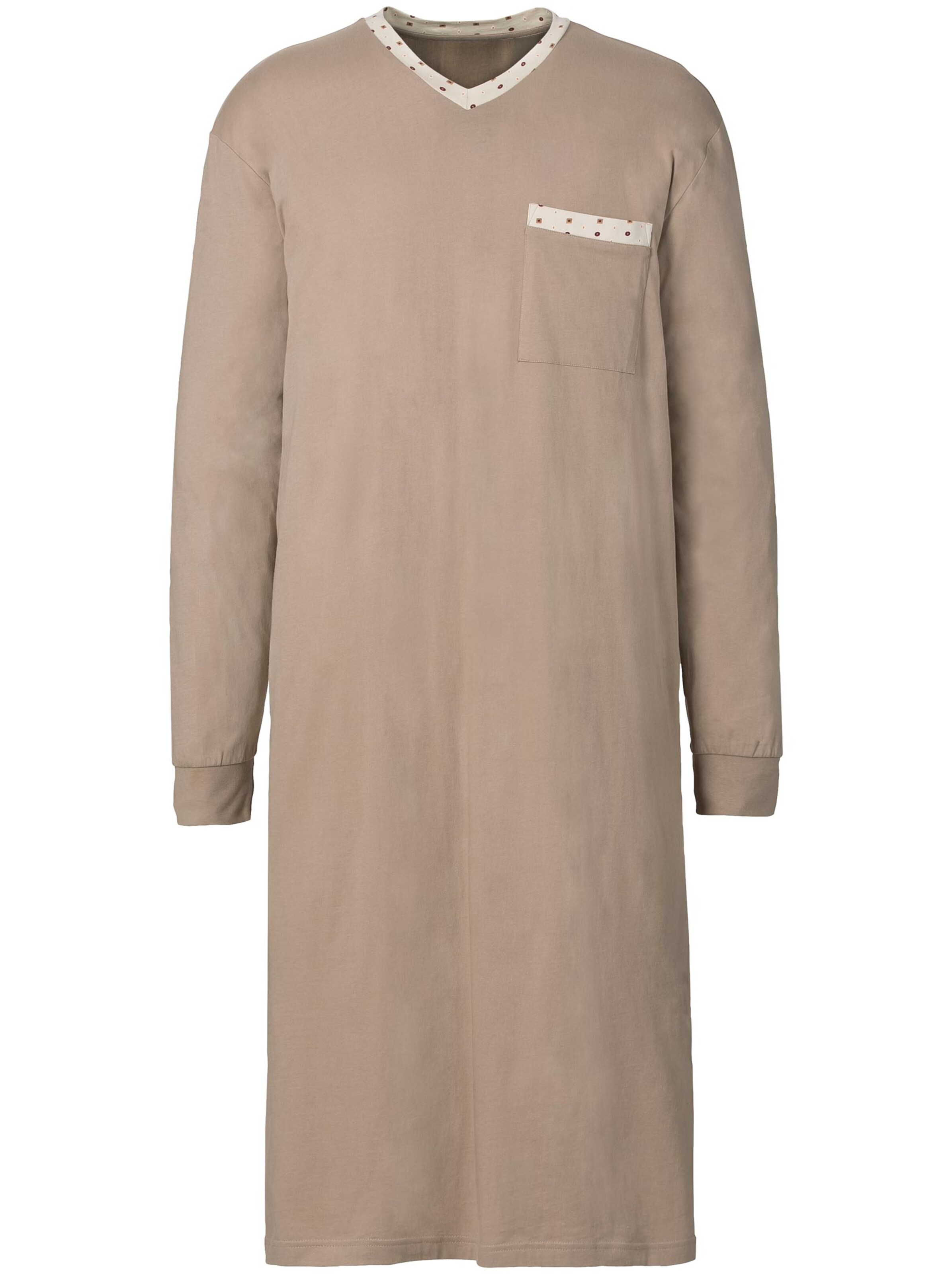 KINGsCLUB Nachthemden - braun + beige-bedruckt