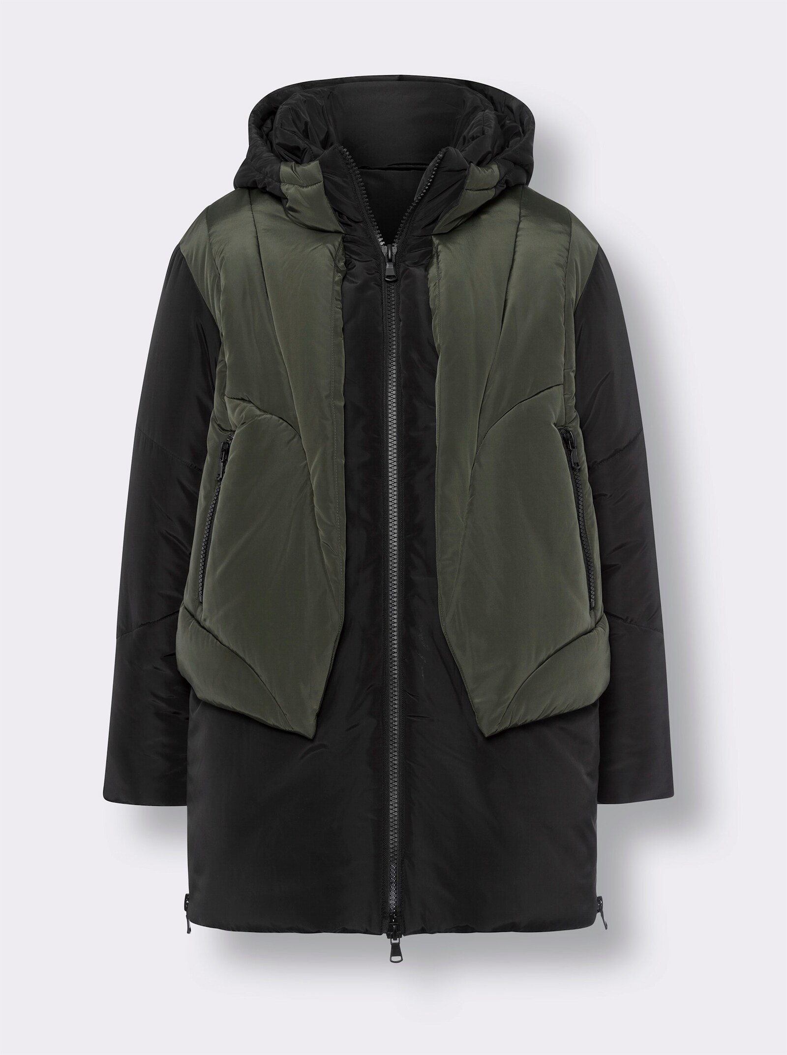 heine Veste avec glissières latérales - noir