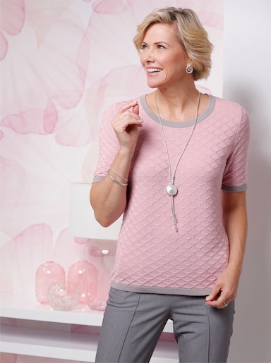 Pullover met korte mouwen - roze