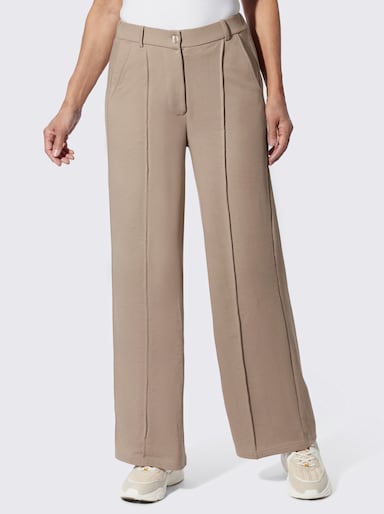 Sweathose in weiter Form - sesam