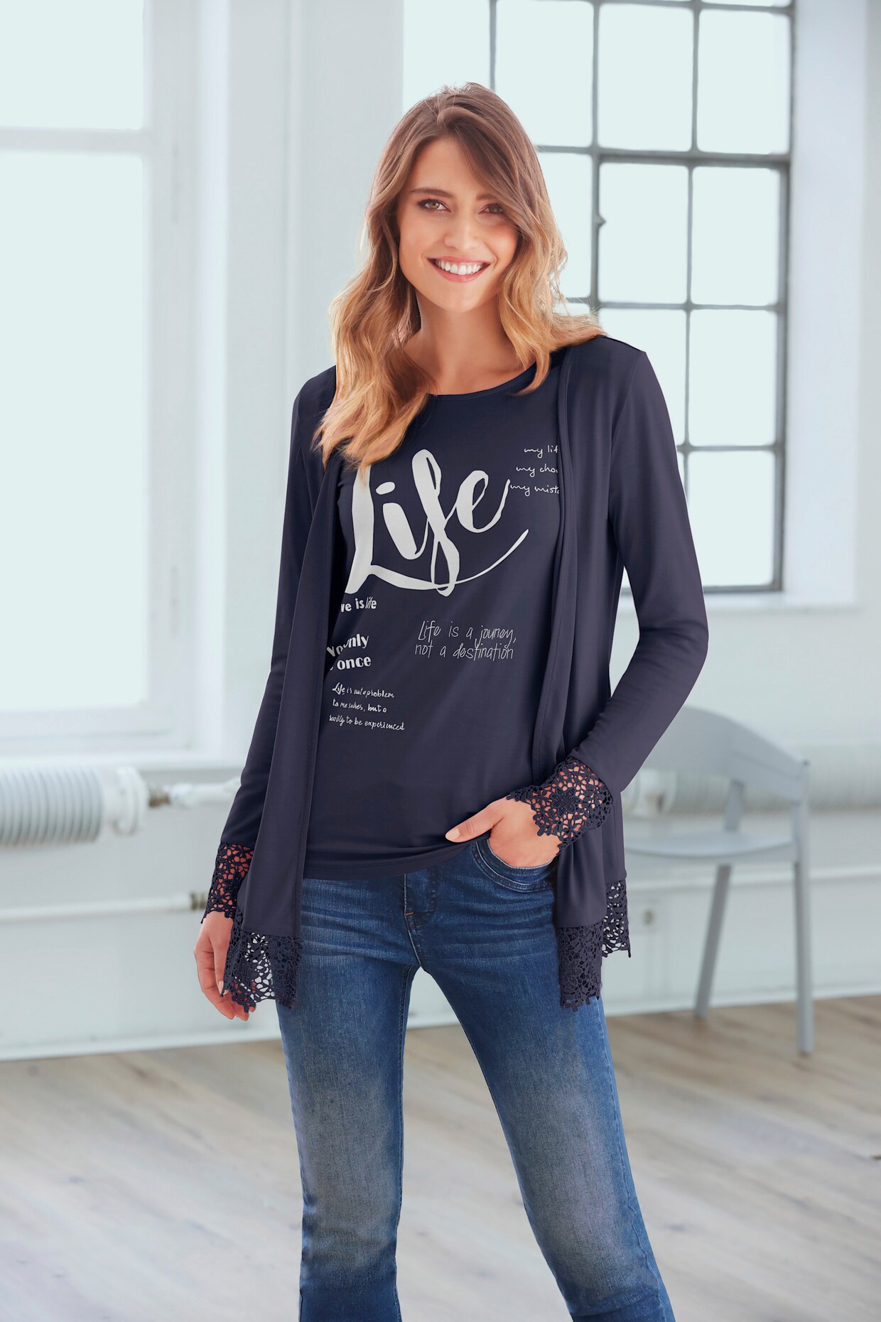 heine Twinset T-shirt - marine
