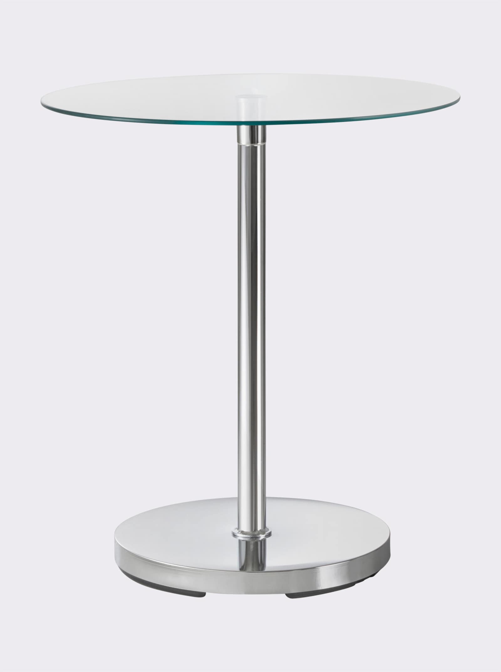 Impressionen Beistelltisch - chromfarben-glas