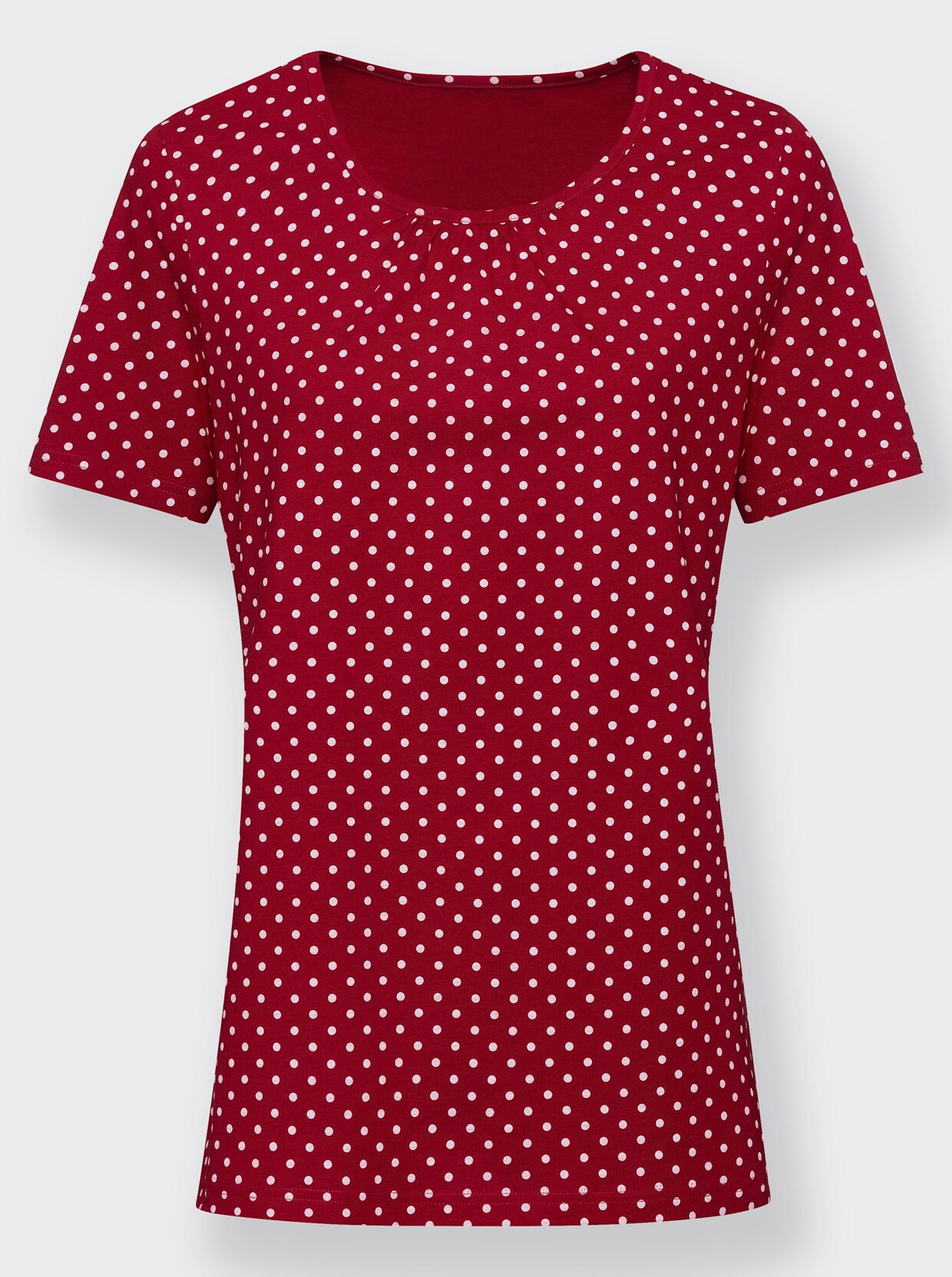 Voľnočasové tričko - Červená – biela