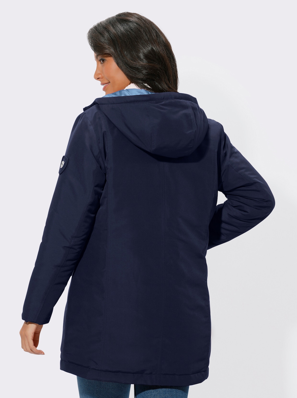 Wendejacke - marine-mittelblau