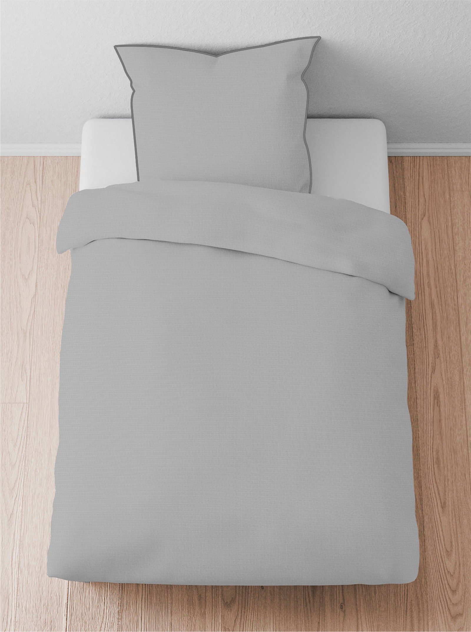 Biberna Bettwäsche - grau