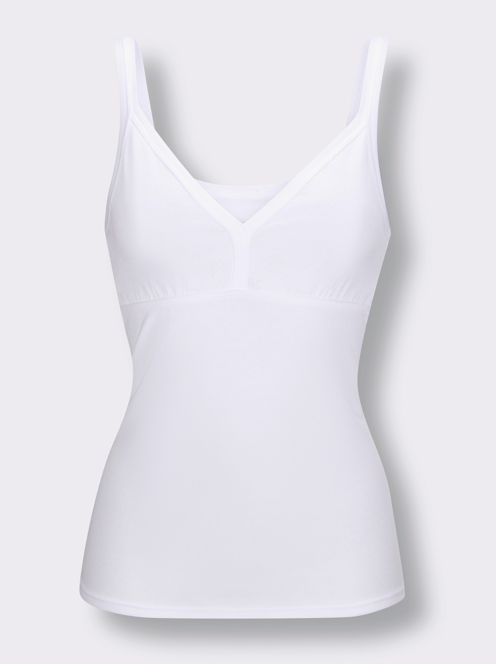 wäschepur Podprsenkové tílko s podprsním pásem - bílá