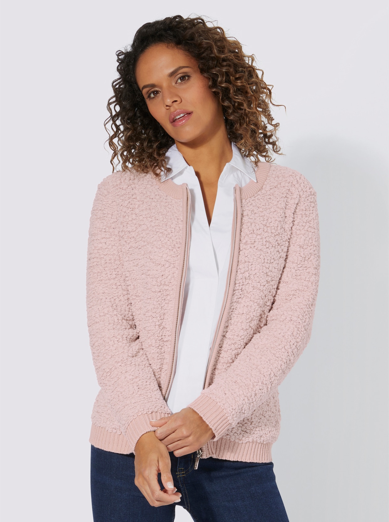 Strickjacke - puder