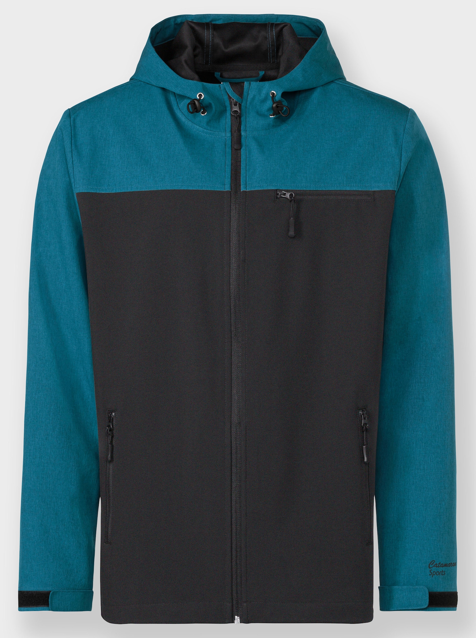 Catamaran Sports Funktionsjacke aus wind- und wasserabweisendem Softshell - topas-meliert