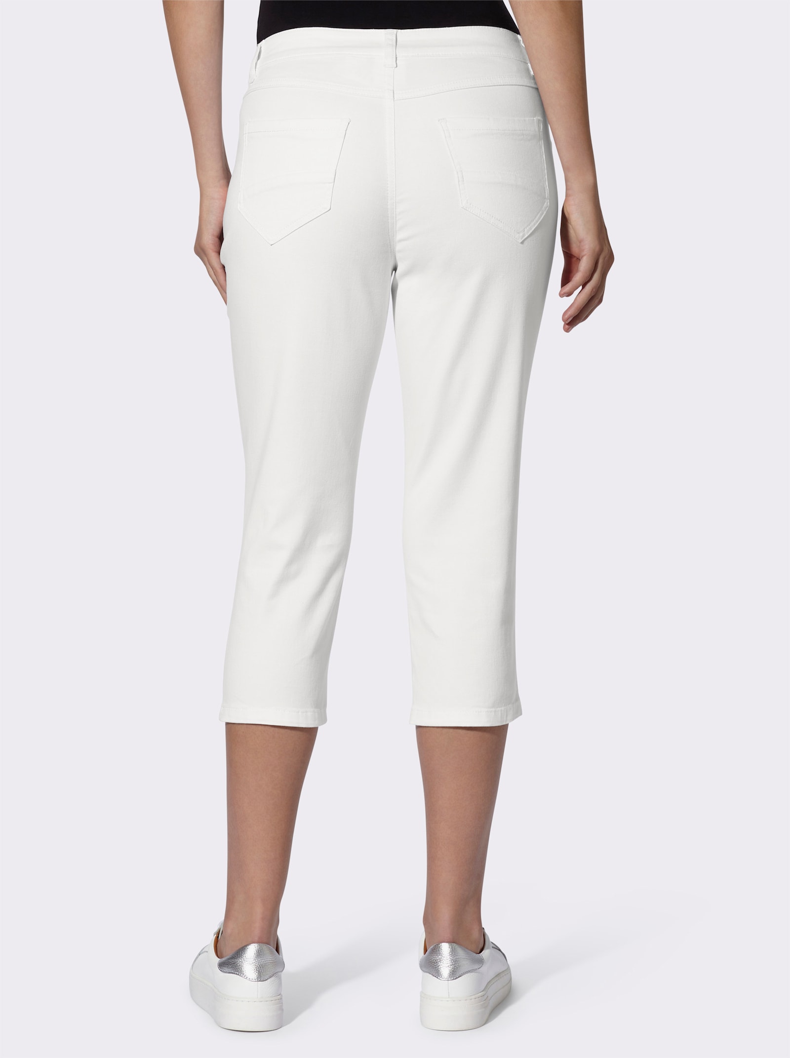 heine Caprijeans im 5-Pocket-Stil - weiß