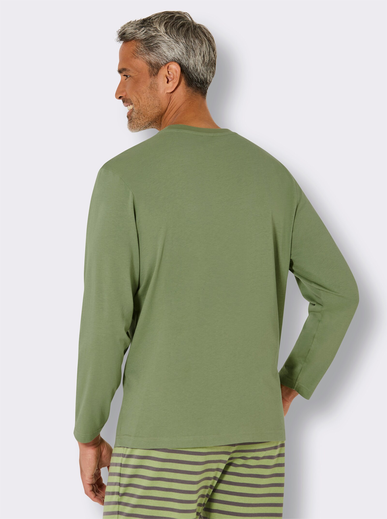 wäschepur men Schlafanzug-Shirt - eucalyptus