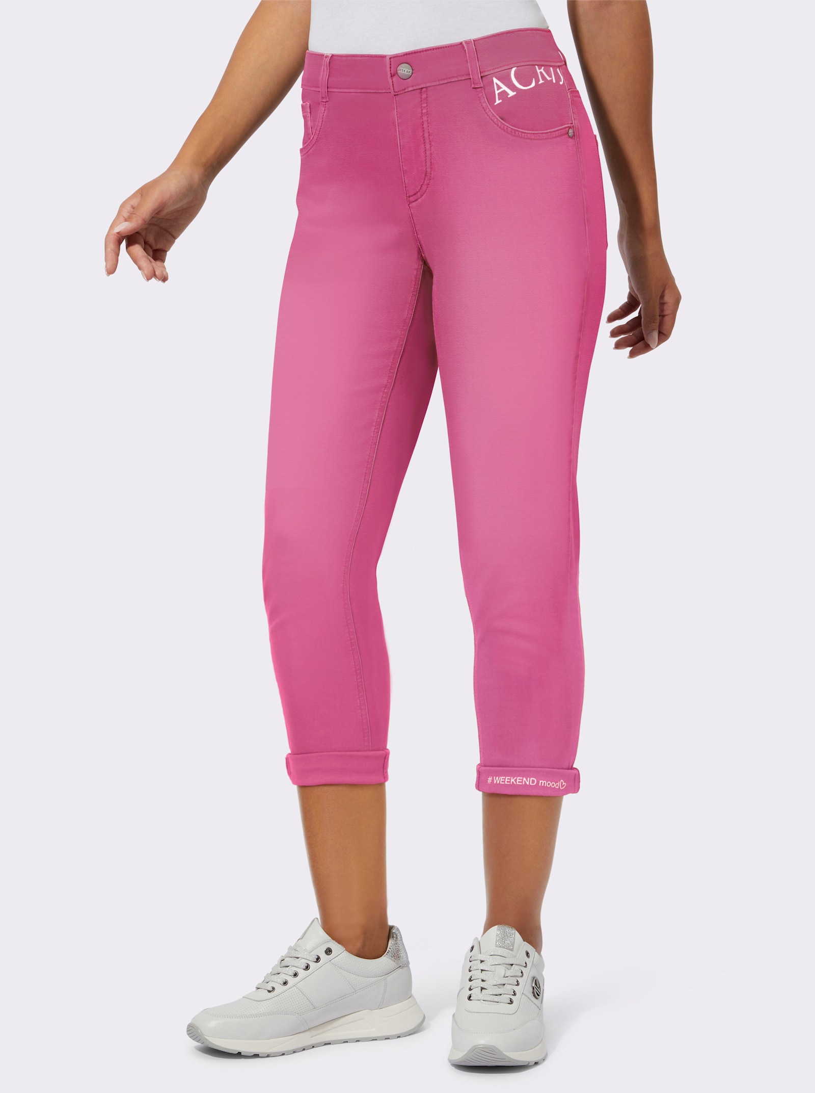Ascari 5-Pocket-Jeans mit Push-up-Effekt - fuchsia
