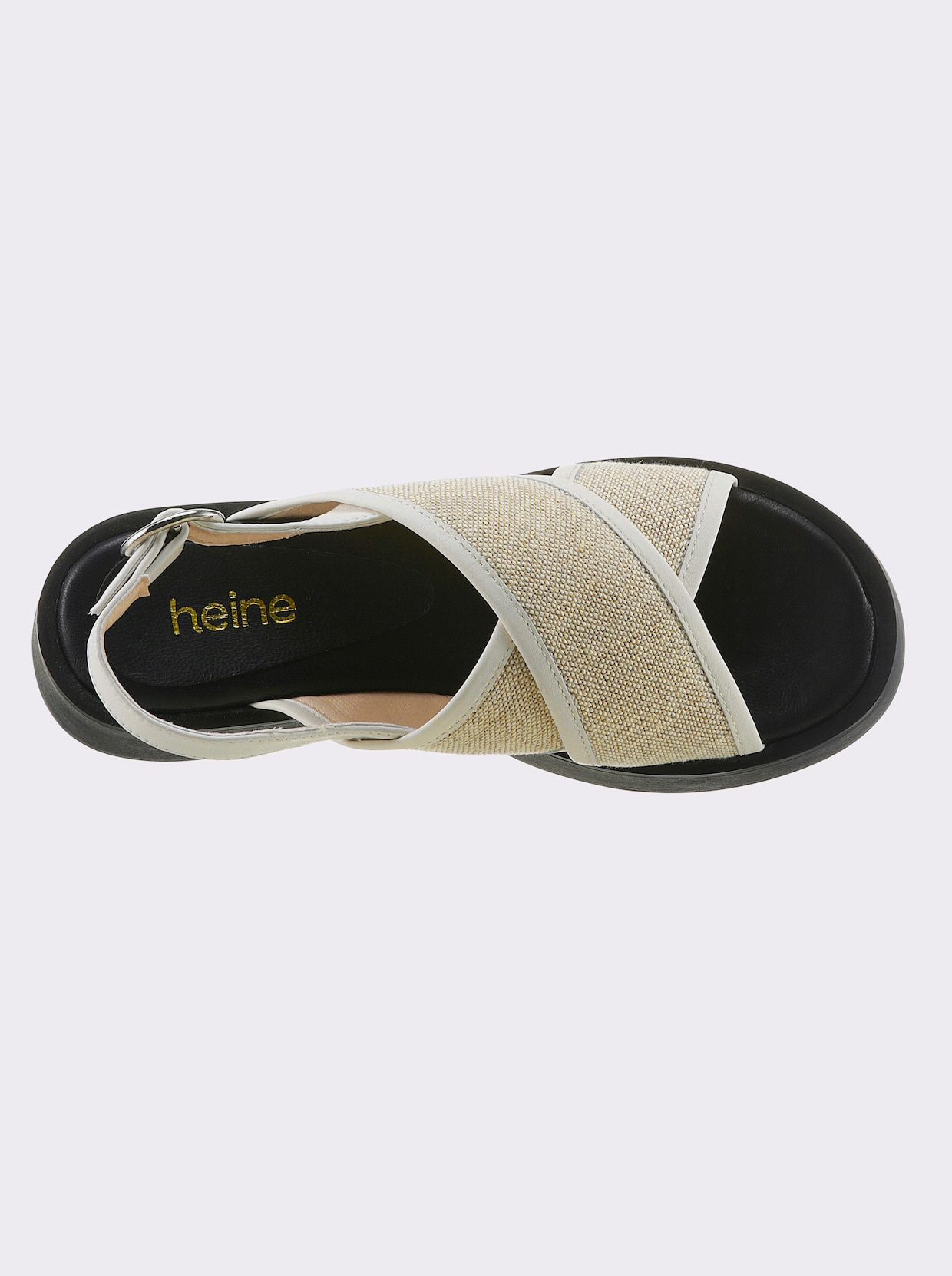 heine Sandalette - beige-schwarz