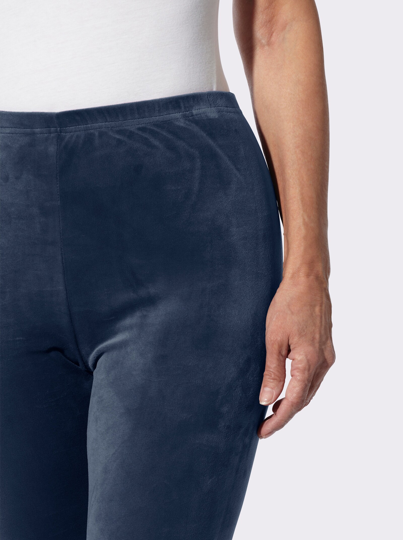 Leggings in Nicki-Qualität - rauchblau