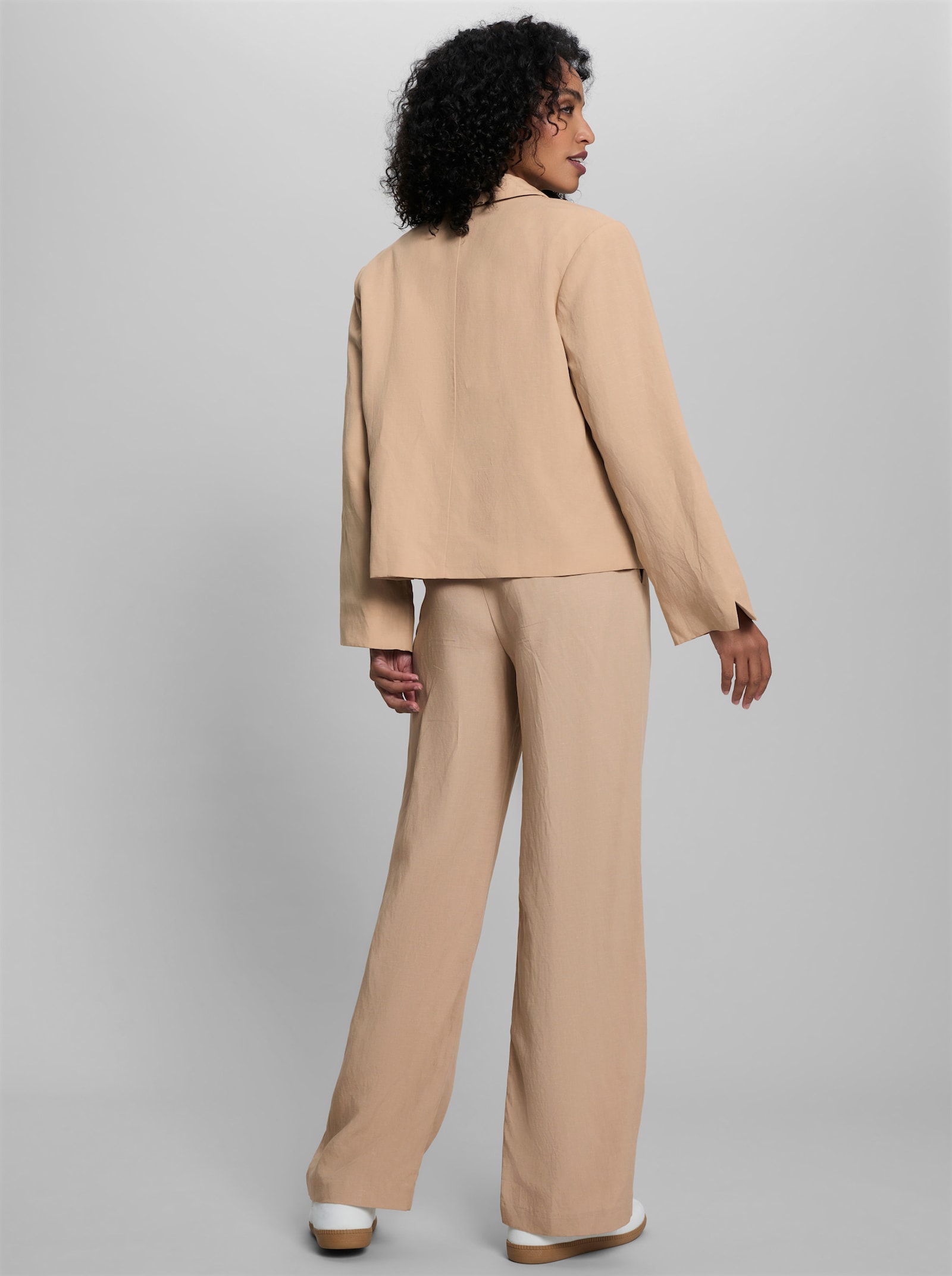 heine Hosenanzug mit Leinen - beige