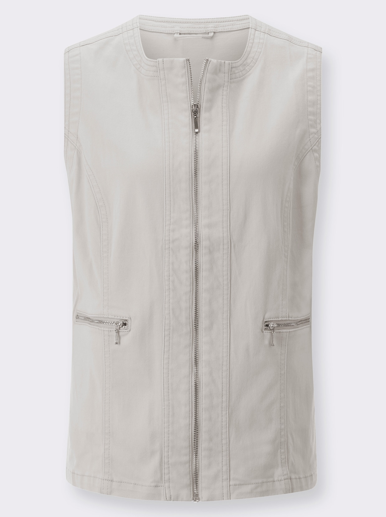 Gilet - lichtgrijs