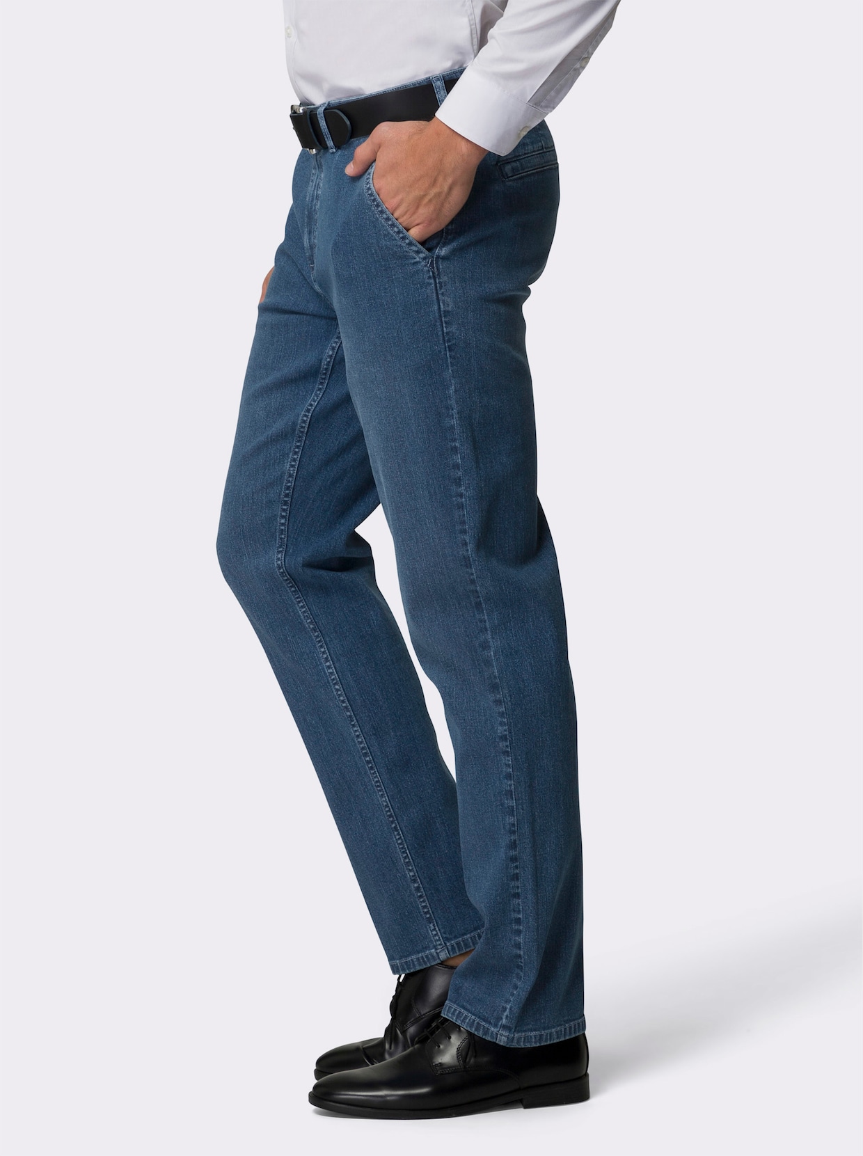 jeans - blue-bleached