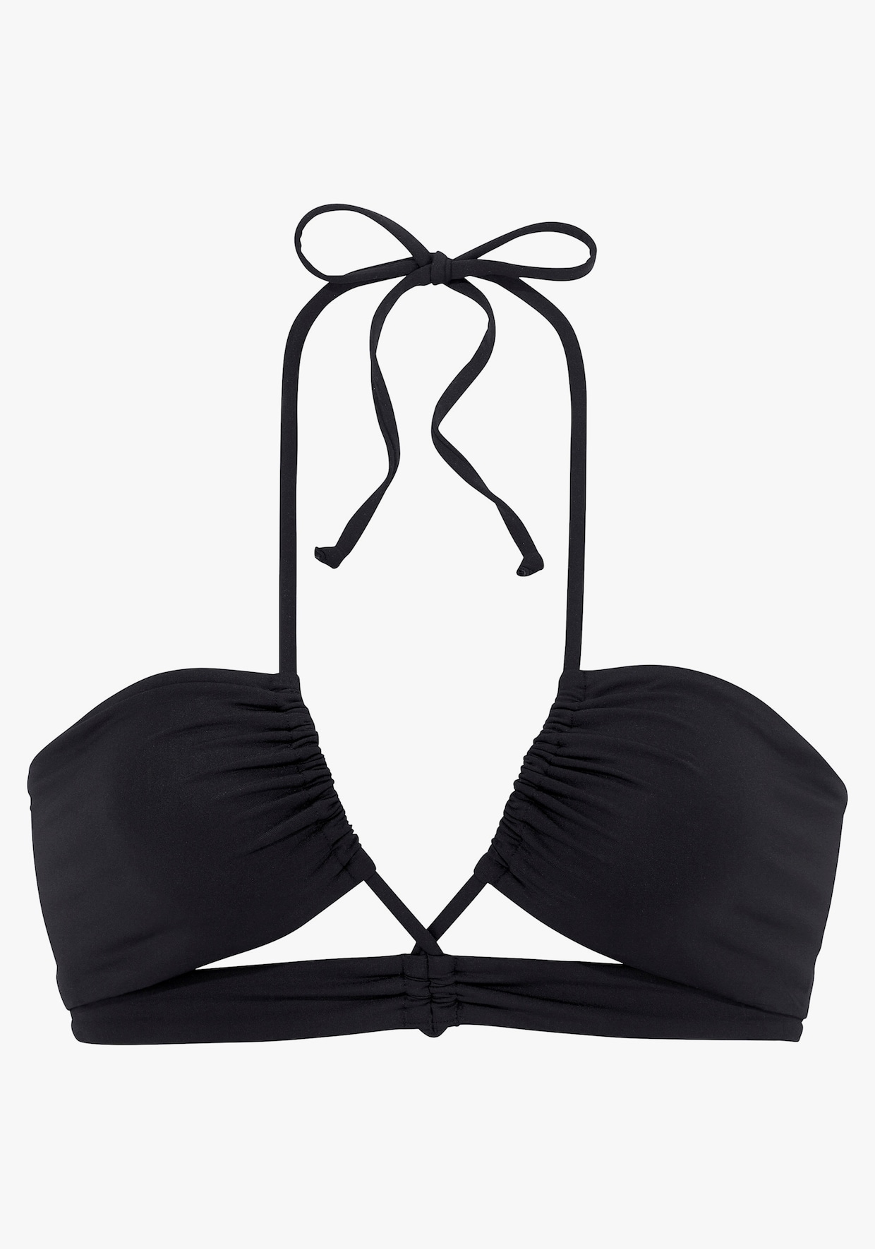 s.Oliver Haut de maillot de bain bandeau - noir