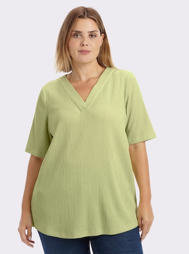 sheego Blusenshirt mit Halbarmen - pistazie