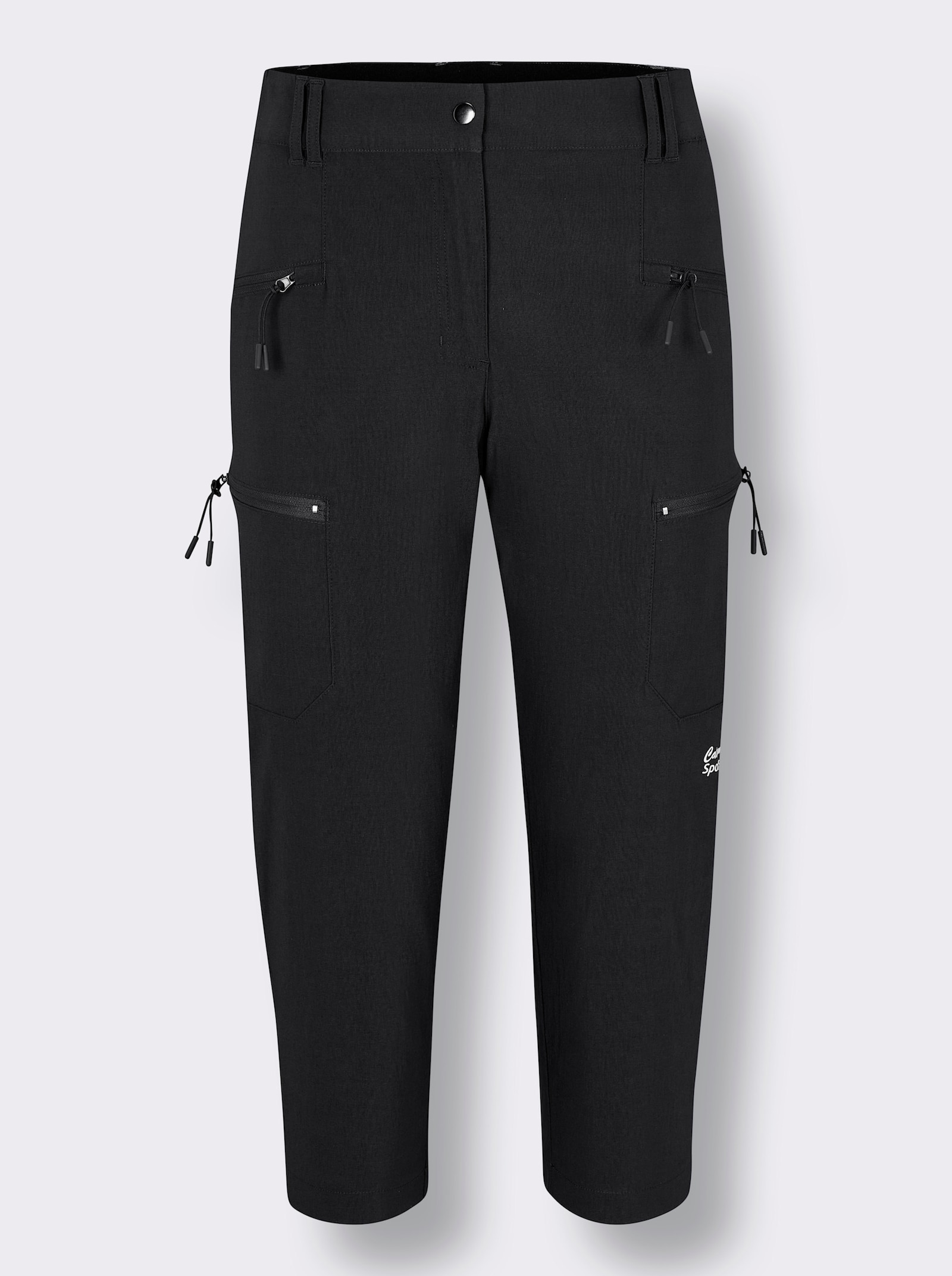 Catamaran Sports Trekkinghose mit Reißverschluss-Taschen hinten - schwarz