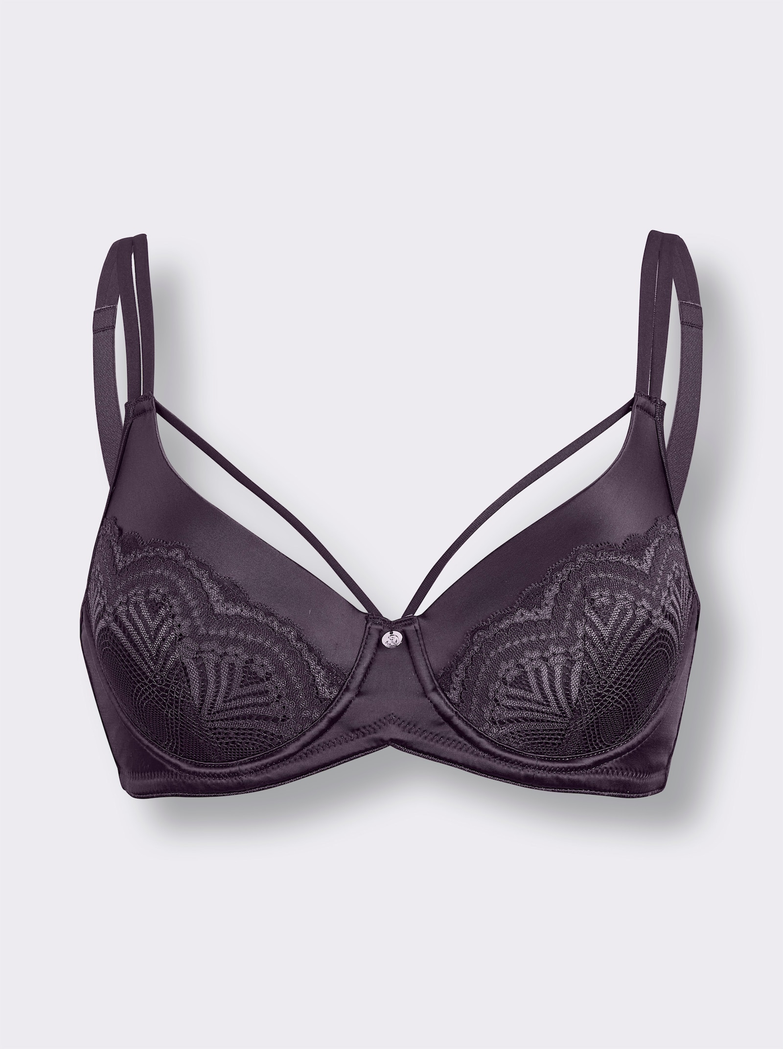 wäschepur Beha met cups en beugel - aubergine