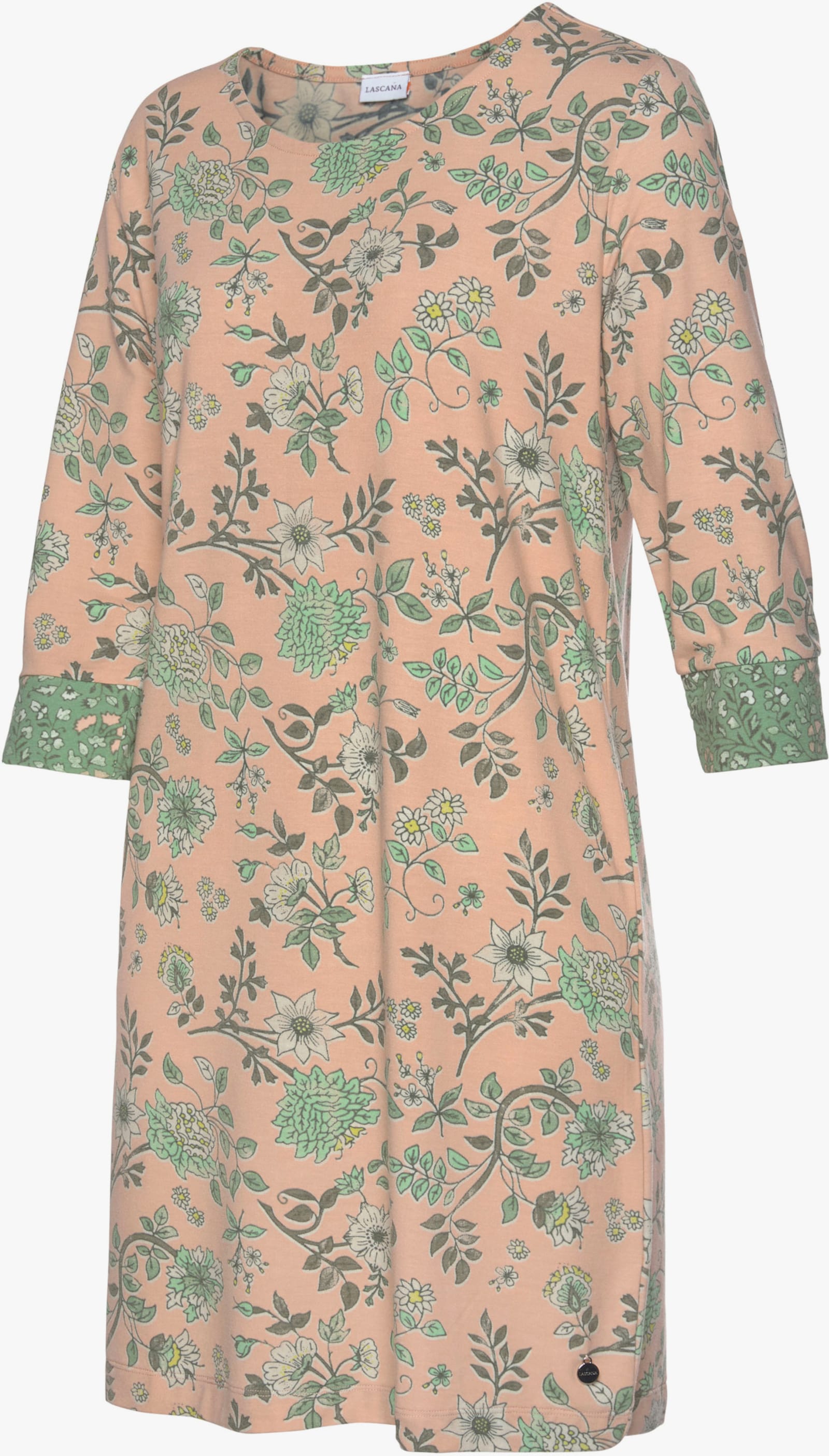 LASCANA Chemise de nuit - rose-vert jonc