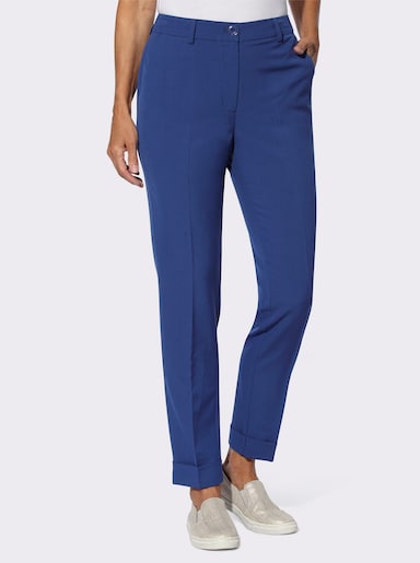 Hose mit fixiertem Aufschlag - royalblau