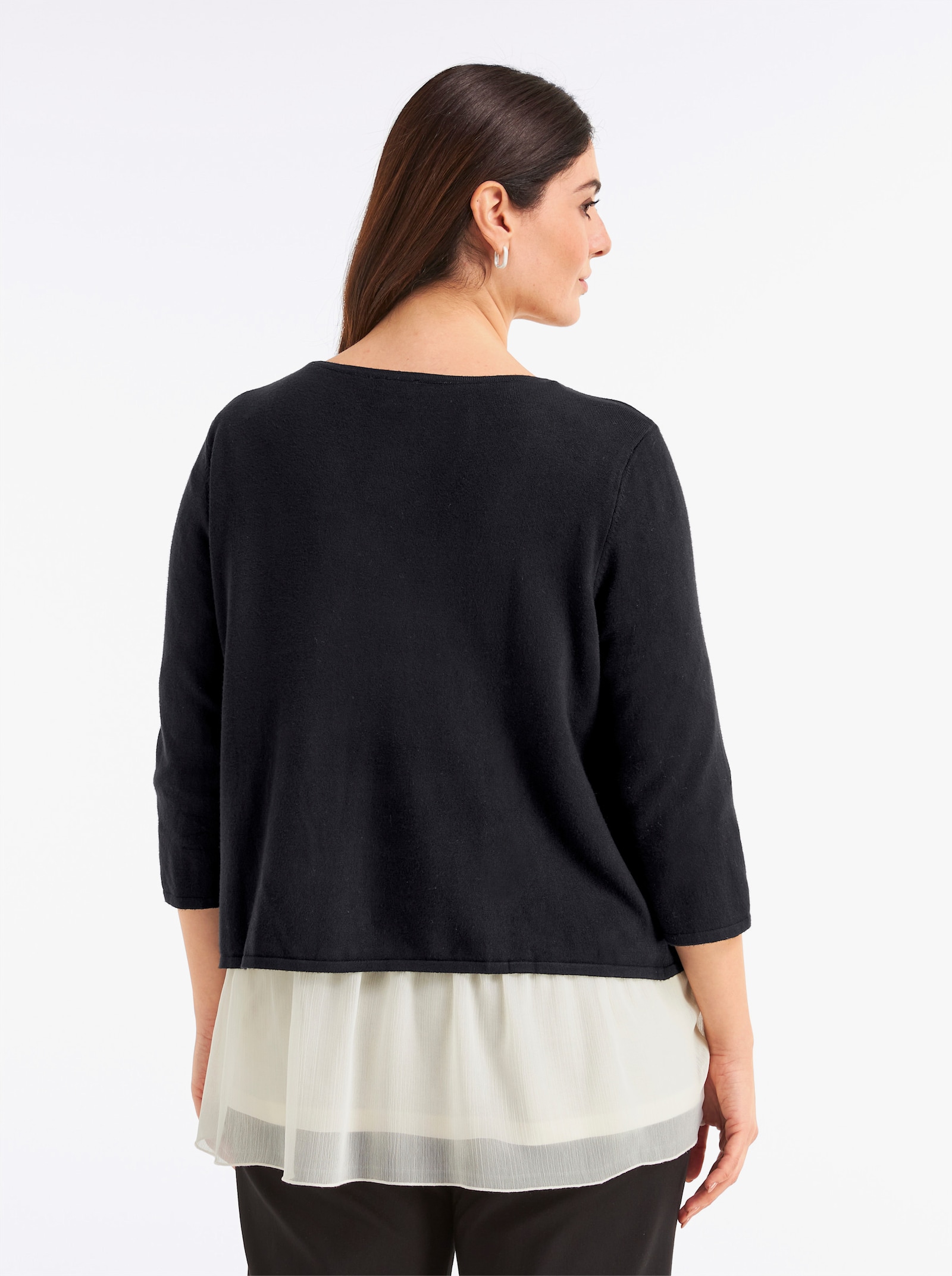 Bolero mit Zierspange - schwarz