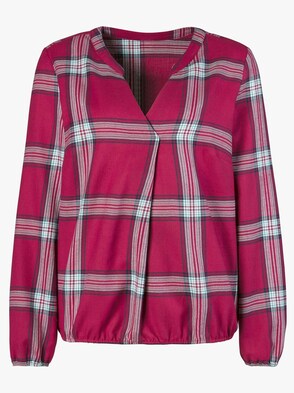 Bluse - rot-kariert