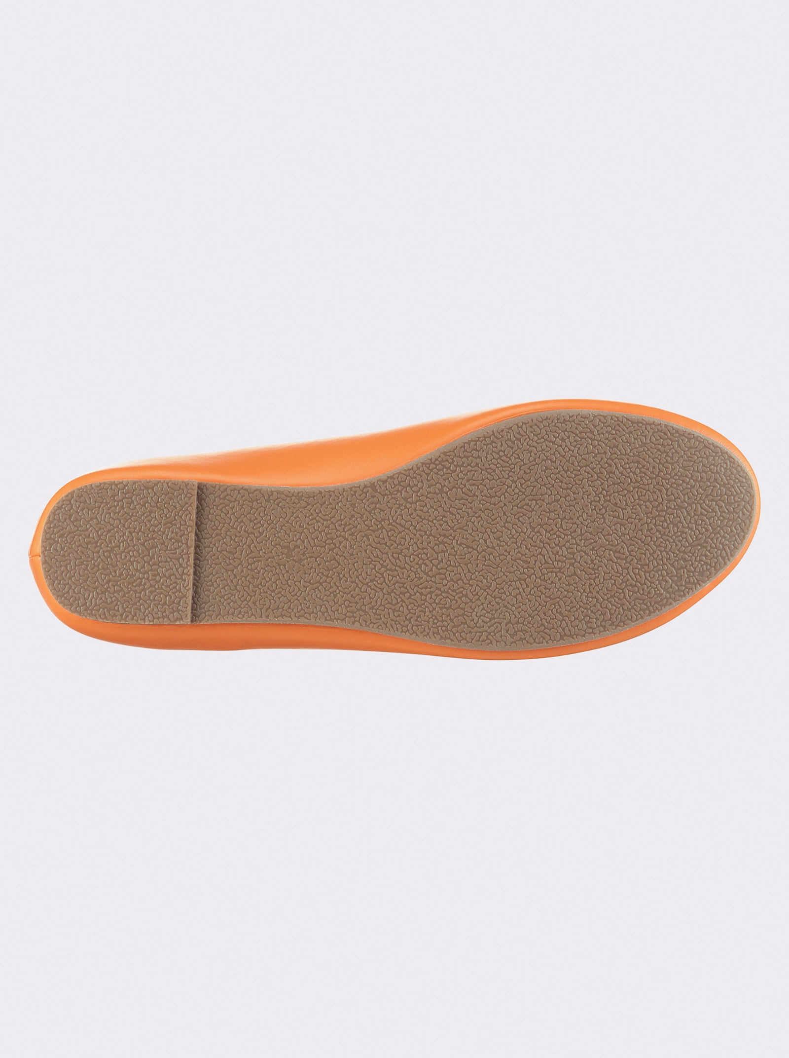 Ballerinaskor med halkhämmande slitsula - orange
