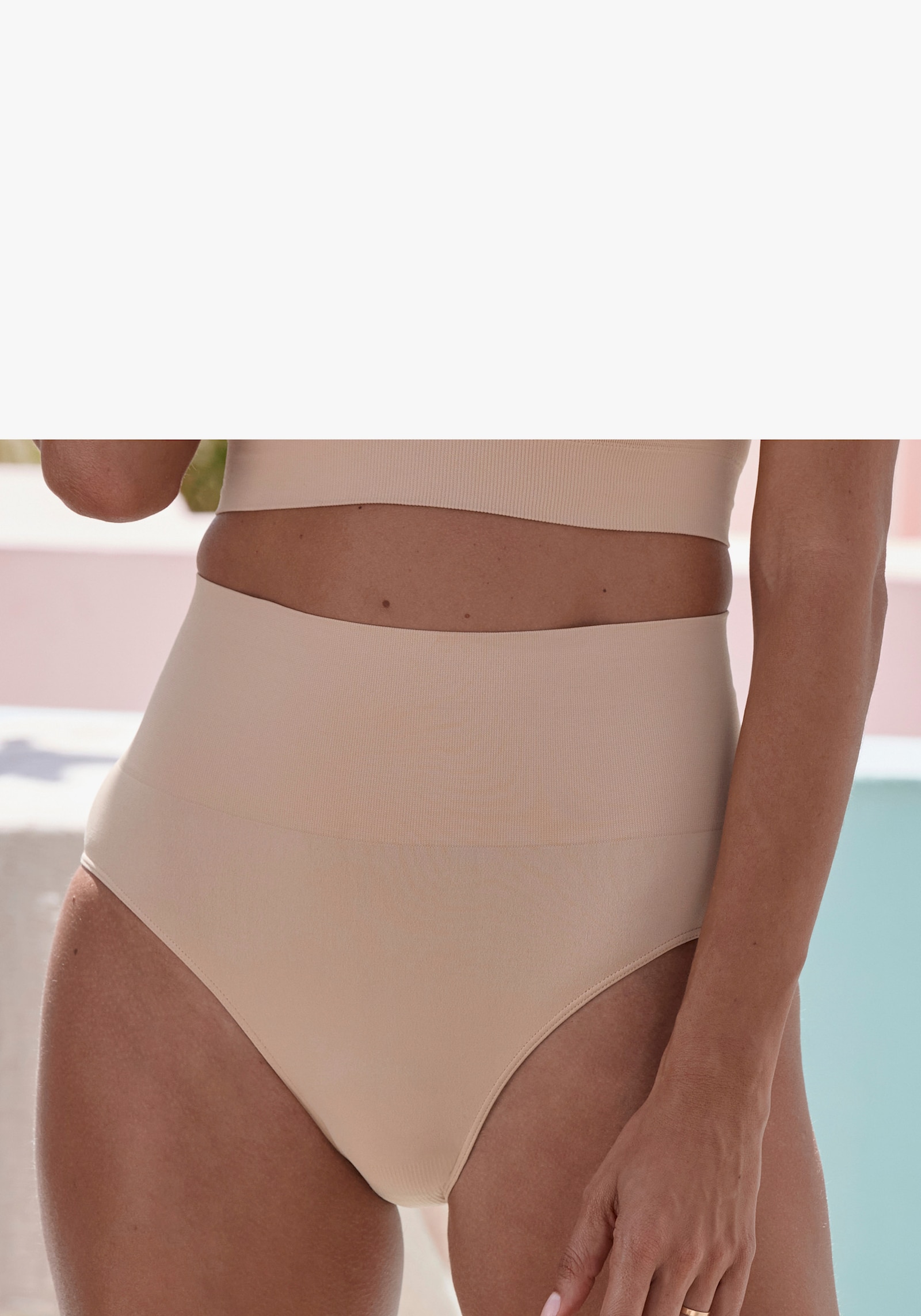Nuance by Lascana Taillenslip - schwarz+toffee