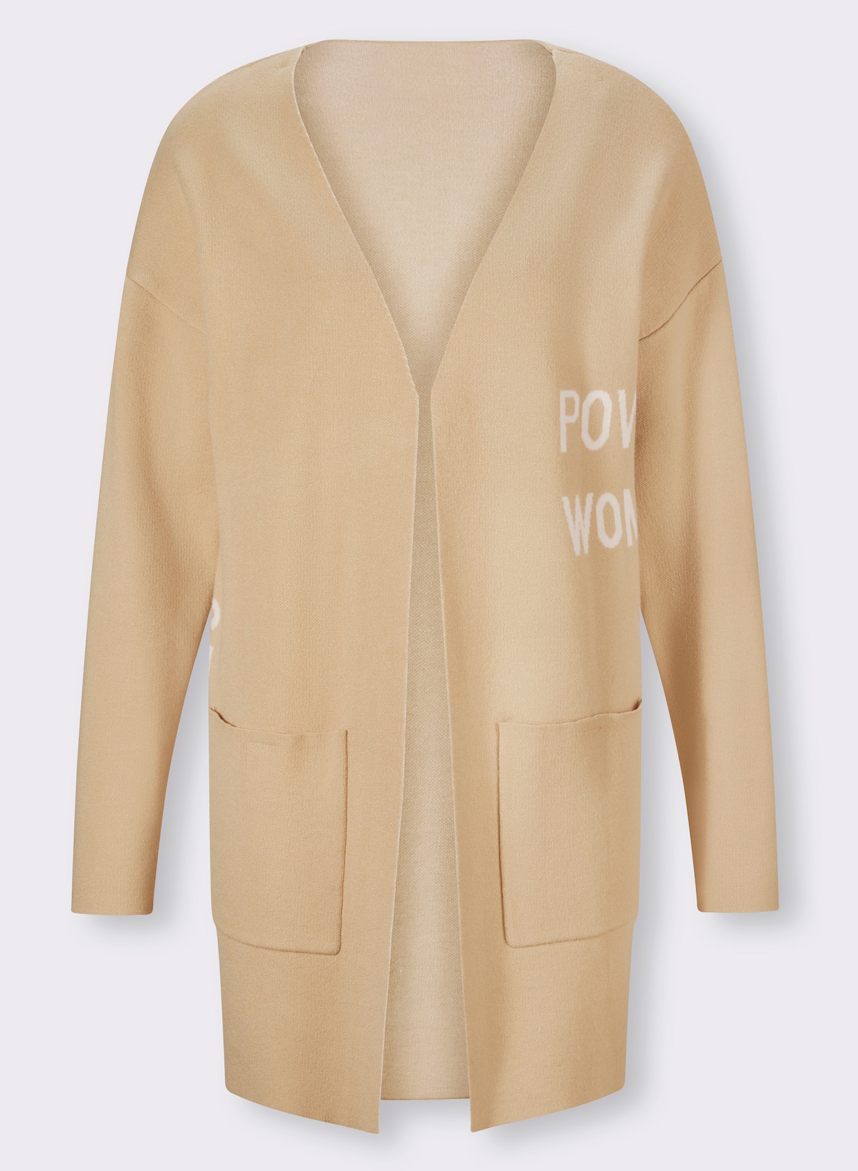 heine Veste en tricot jacquard - sable-écru à motifs