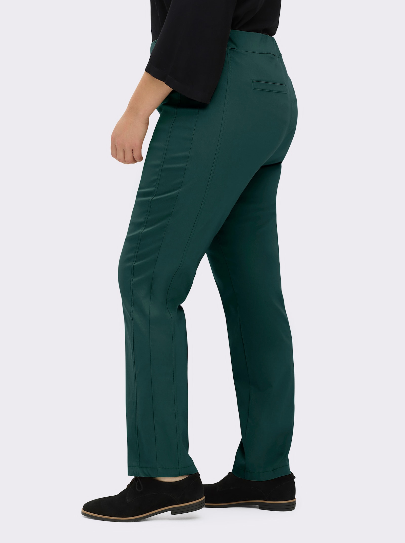 Stehmann Comfort line Hose mit Dehnbund, Viskose-Qualität - tannengrün
