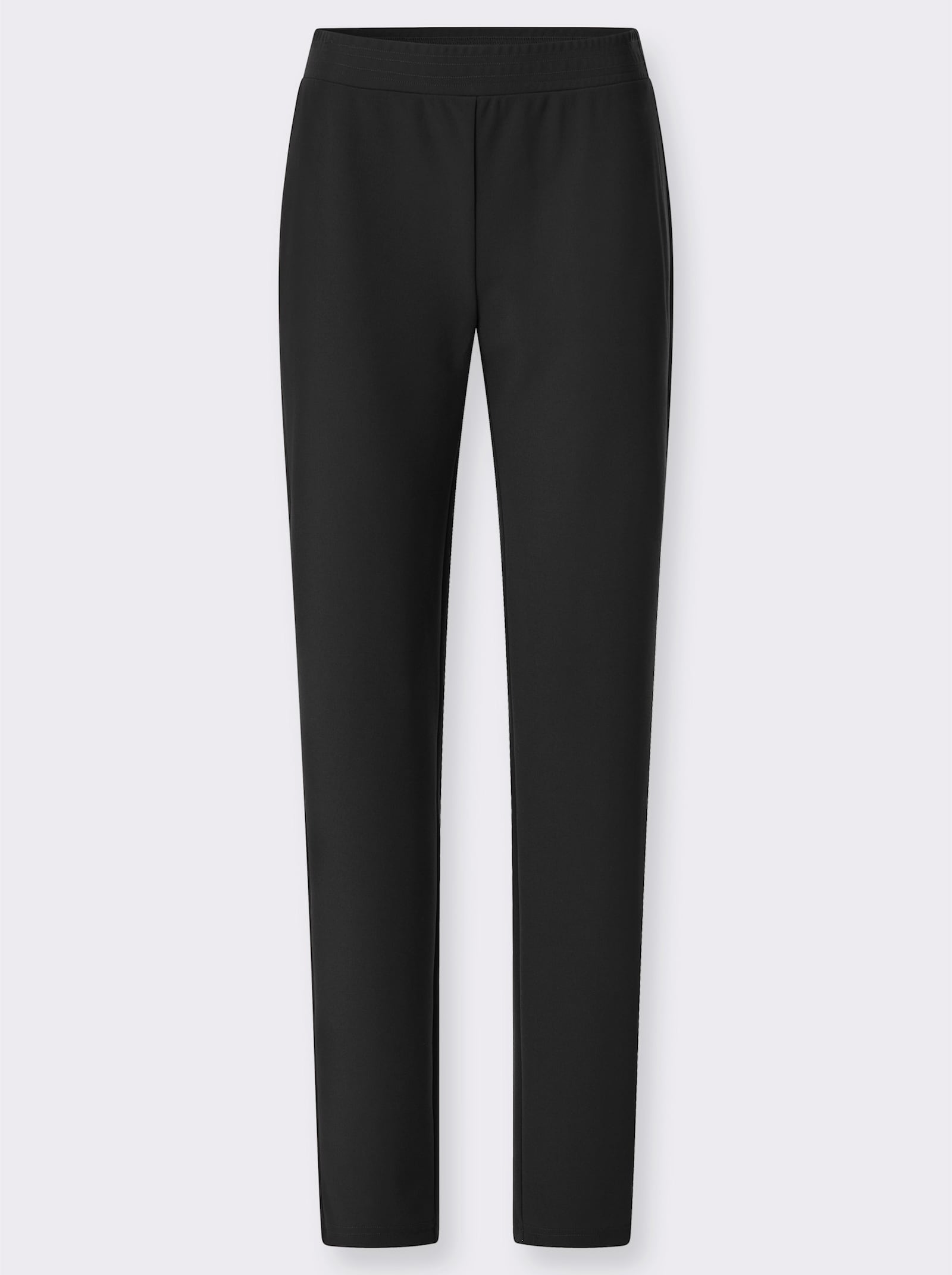 Schlupfhose in gerader Form - schwarz