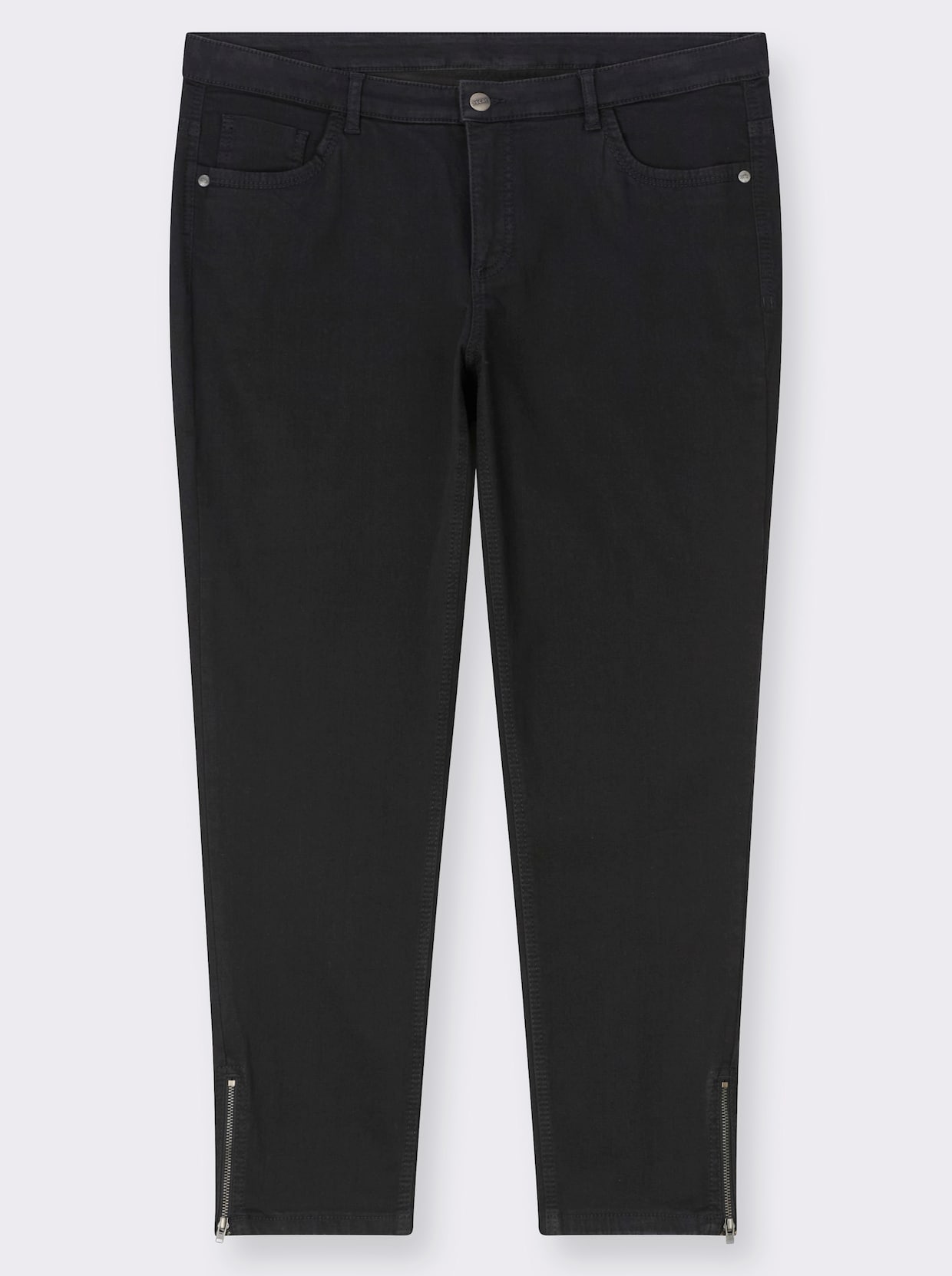 Ascari Stretch-Jeans mit Bauch-weg-Effekt - schwarz