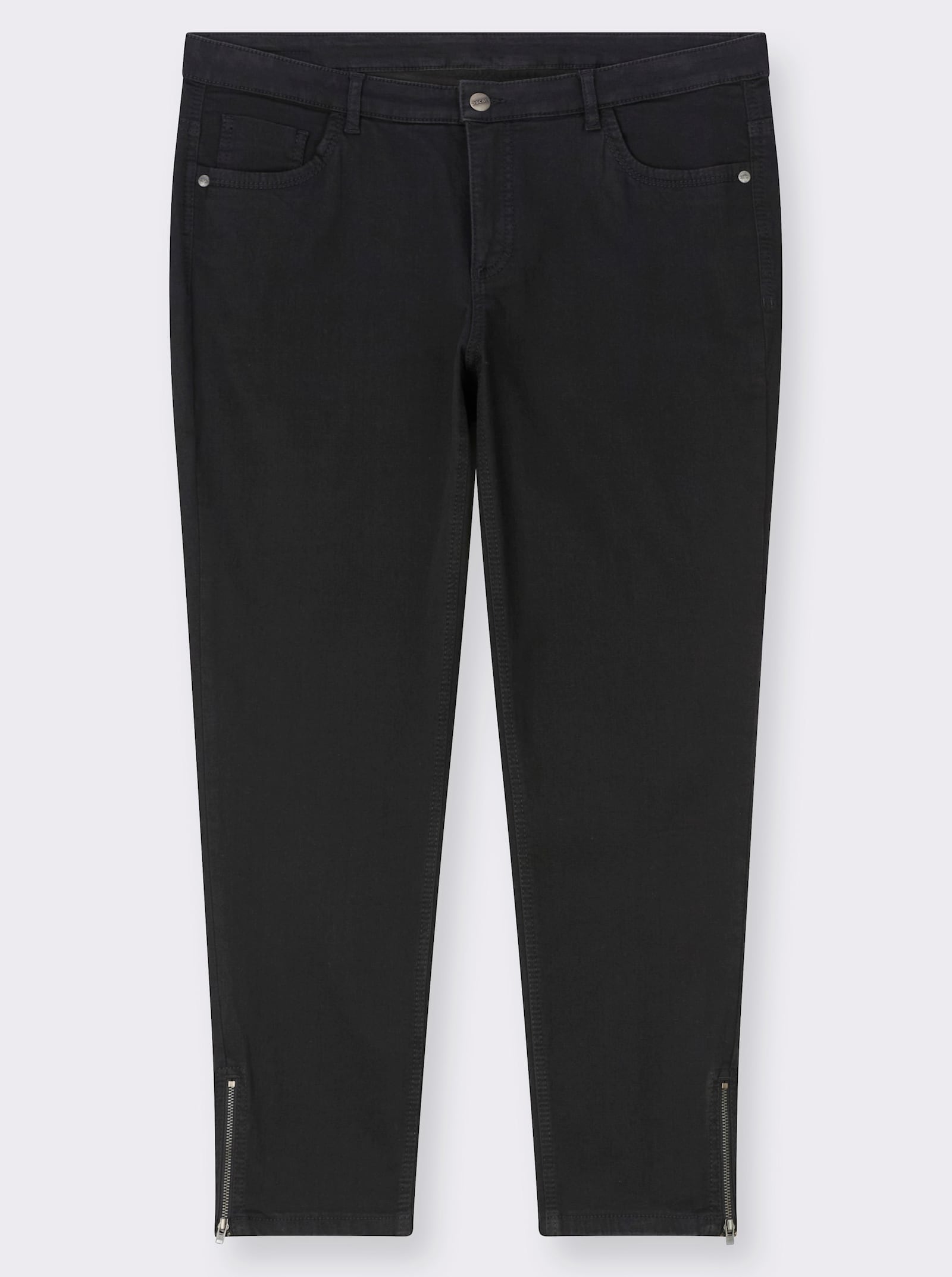 Ascari Stretch-Jeans mit Bauch-weg-Effekt - schwarz