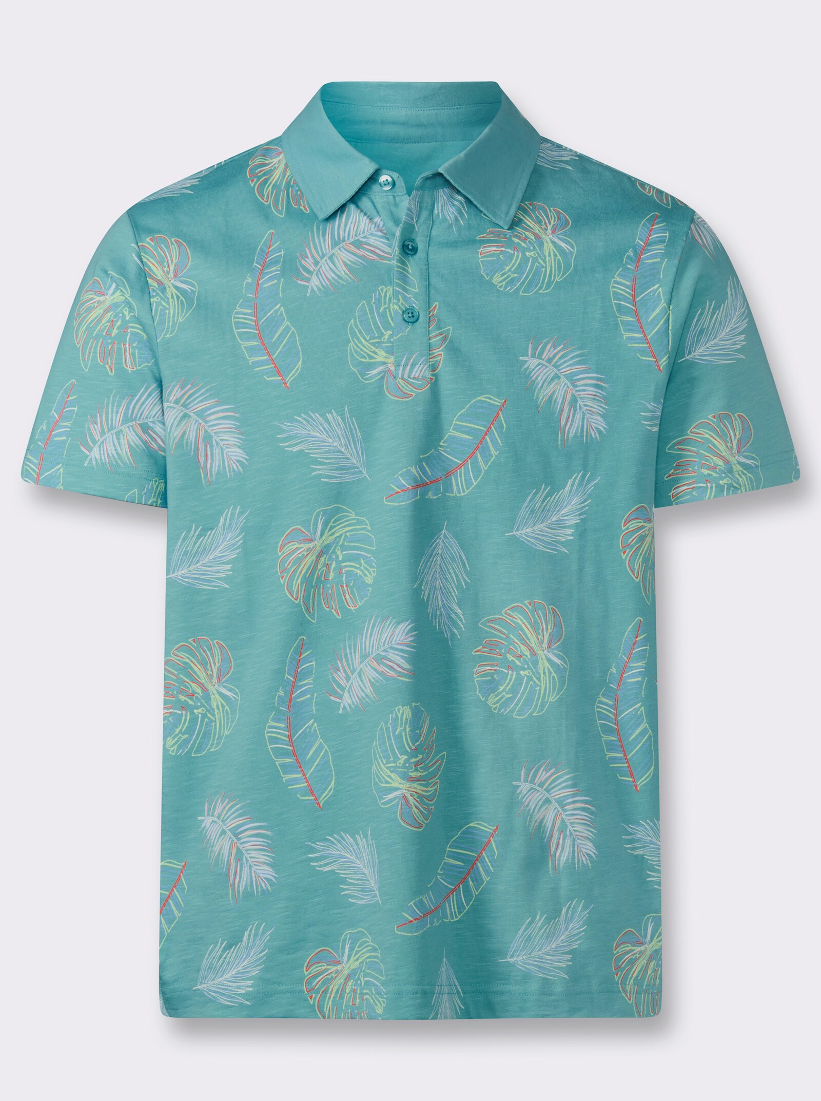 Marco Donati Kurzarmshirt mit exotischem Dessin - ozean-bedruckt