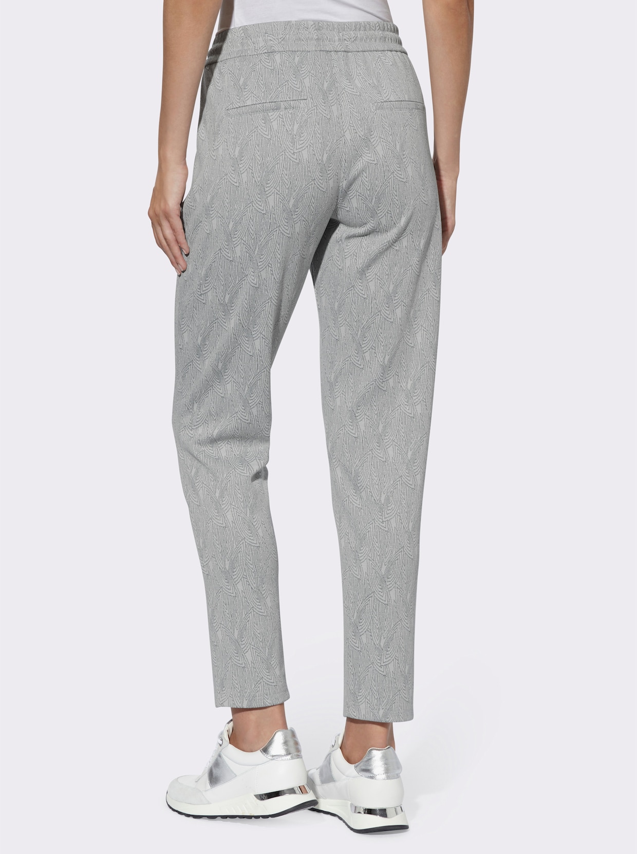 heine Jogpants - bleu-weiss-gemustert