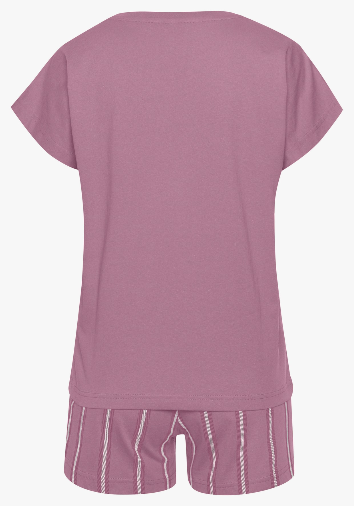 Vivance Dreams shortama - mauve gestreept