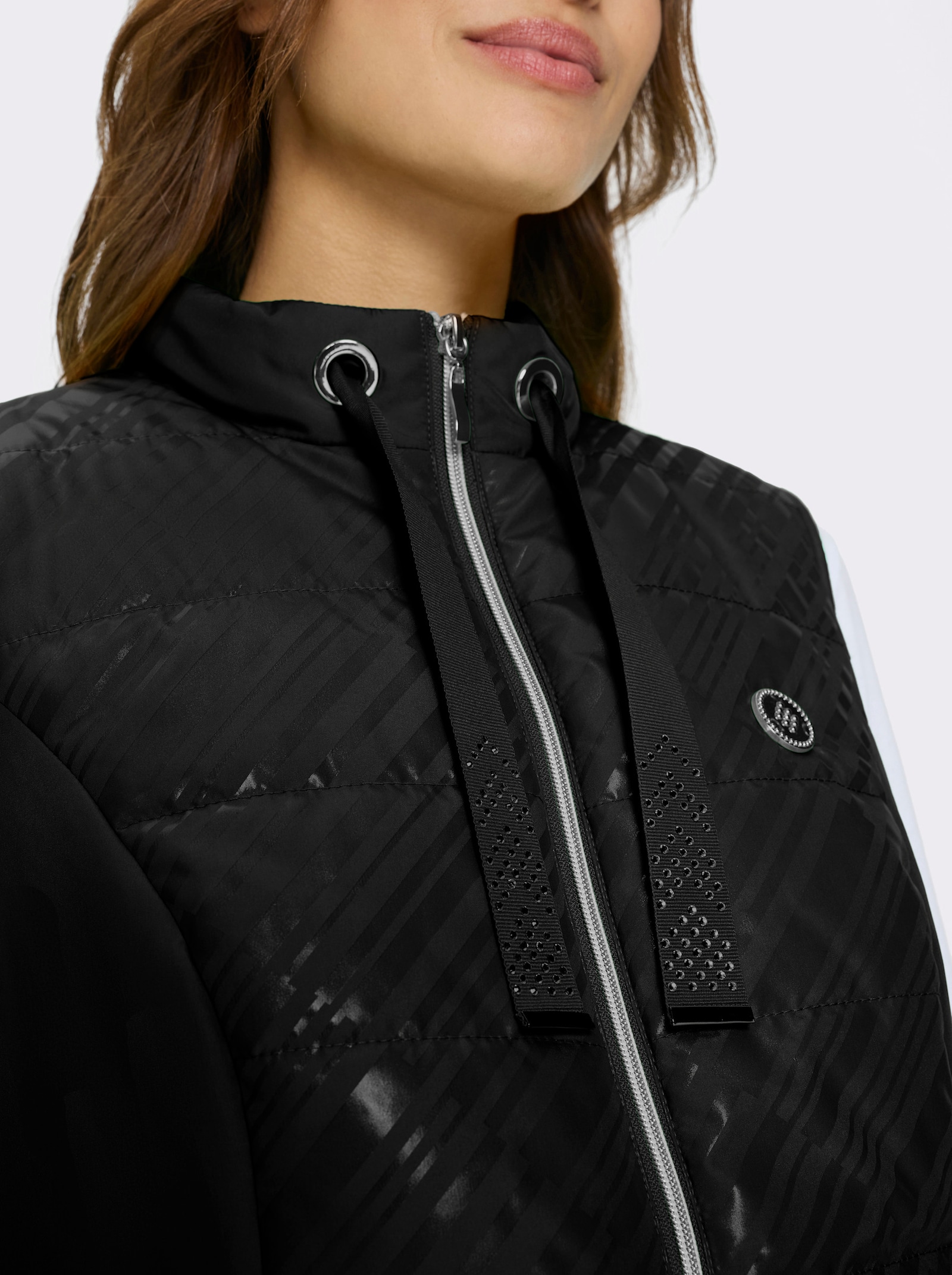 Bodywarmer met 2 naadzakken - zwart